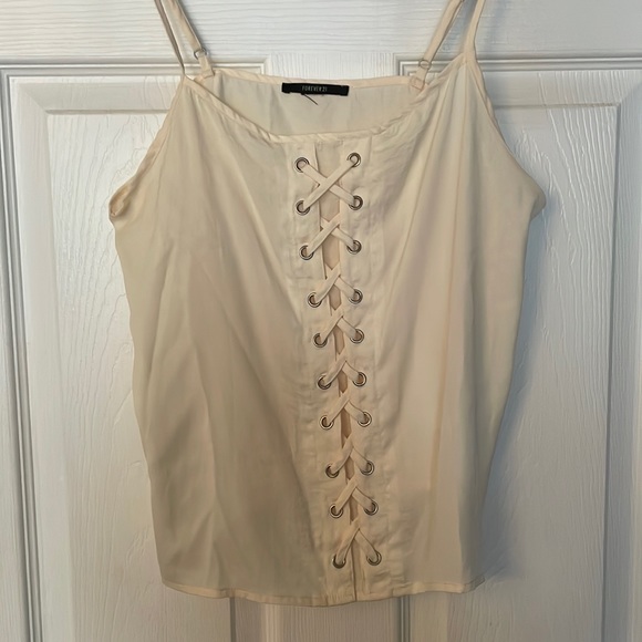 Cream tank top - Picture 1 of 2